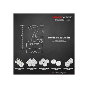 Master Magnetics Ganchos magnéticos Paquete de 4 ganchos_2