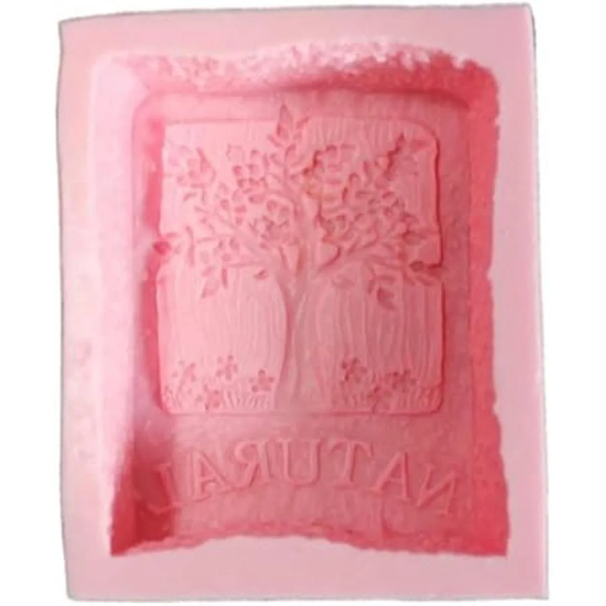 LVDGE Paquete de 4 moldes de jabón de silicona con patrón_4