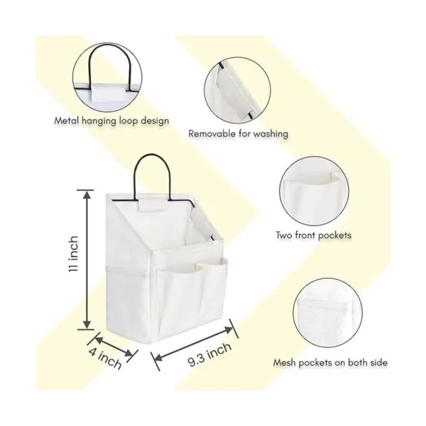 KANRICHU 2 bolsas pequeñas para colgar en la pared cesta_5
