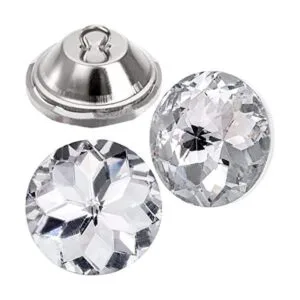 Frcctre 100 botones de cristal de diamantes de imitación_1