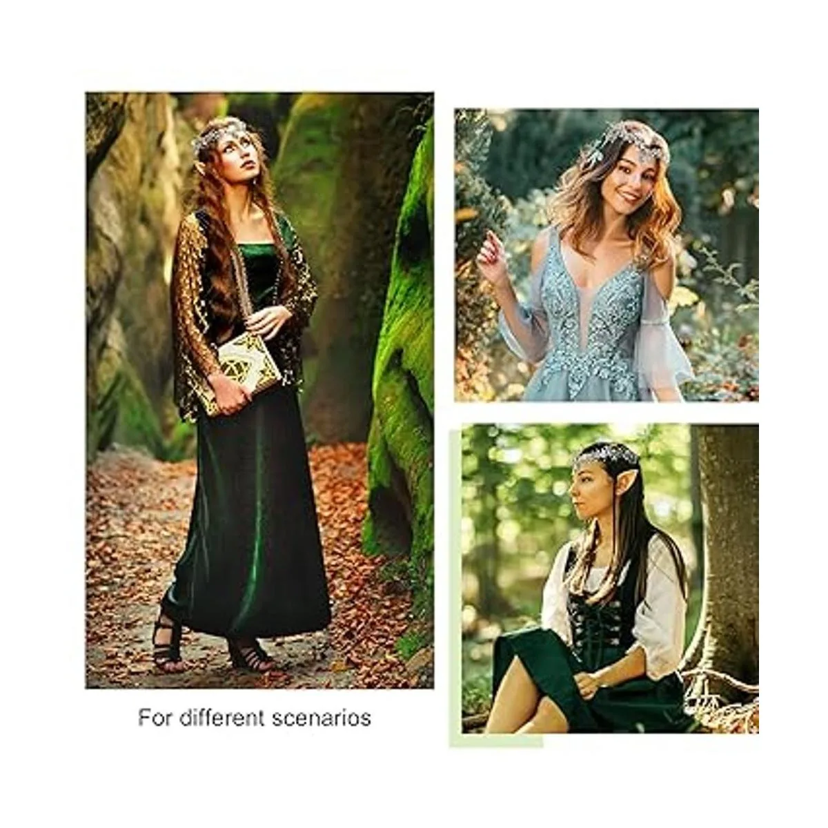 MOSTORY Corona de flores de eucalipto con joyas corona_5