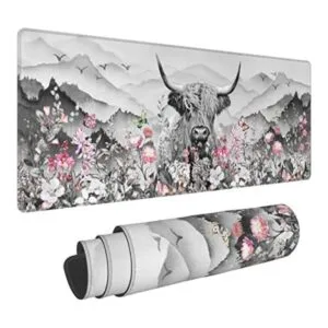 Highland Cow Mouse Pad Extended Large Gaming Mouse Pad XL_1