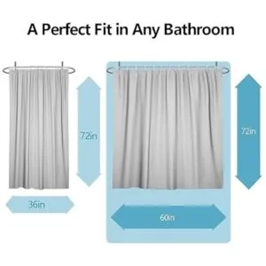 Coxila Bonita cortina de ducha ABC con patrón del_6