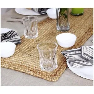 COTTON CRAFT Camino de mesa trenzado de yute cosecha_4