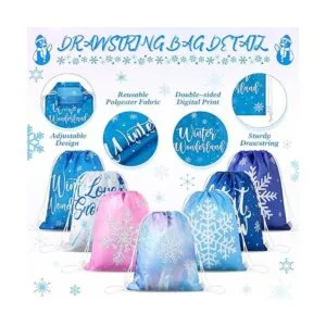 Bolsas de recuerdos de fiesta de Frozen para invierno_4