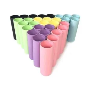 Paquete de 30 tubos de cartón multicolores para_2