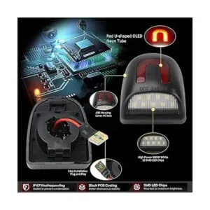 Bestview Lámpara de matrícula LED completa en forma de U_4