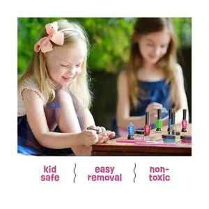 Nail Art Studio para niñas Kit de esmalte de uñas para_3
