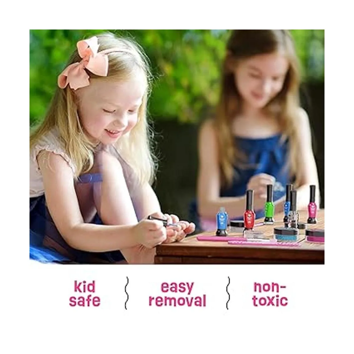 Nail Art Studio para niñas Kit de esmalte de uñas para_3