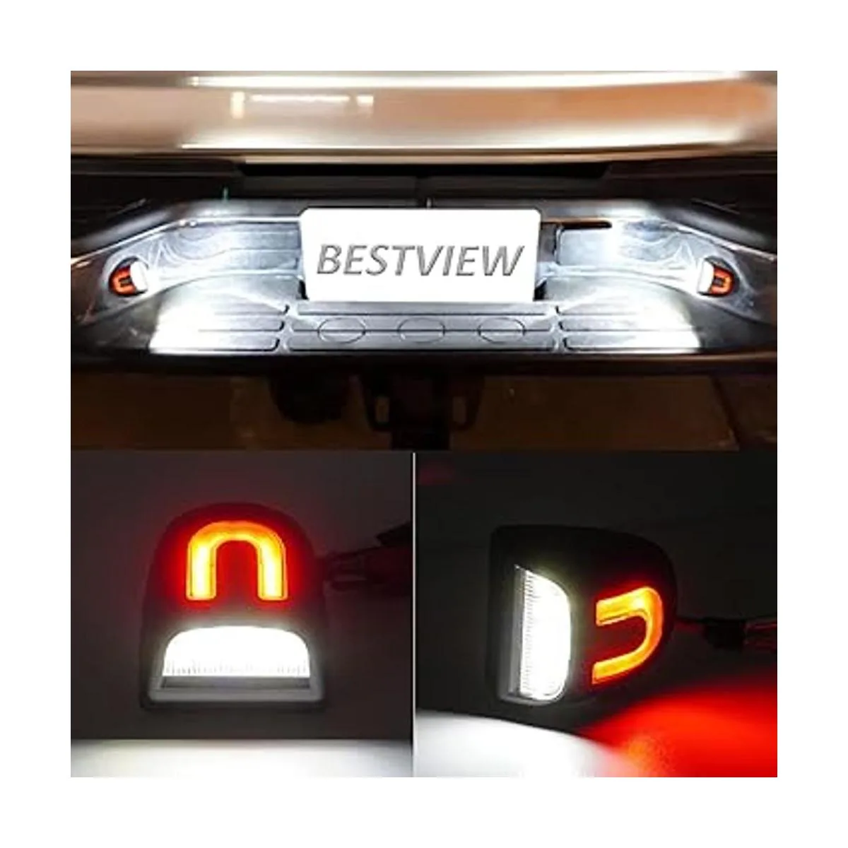 Bestview Lámpara de matrícula LED completa en forma de U_2