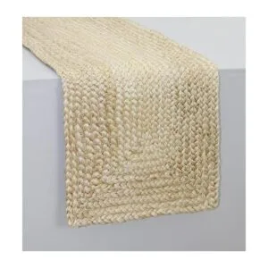 COTTON CRAFT Camino de mesa trenzado de yute cosecha_1