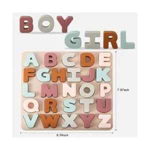 TOYHDAYO Rompecabezas del alfabeto de silicona para niños_2