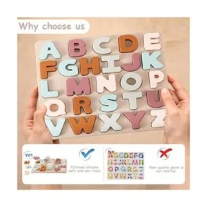 TOYHDAYO Rompecabezas del alfabeto de silicona para niños_5