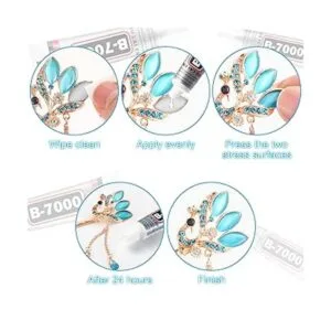 B7000 Cuentas adhesivas transparentes B7000 pegamento_4