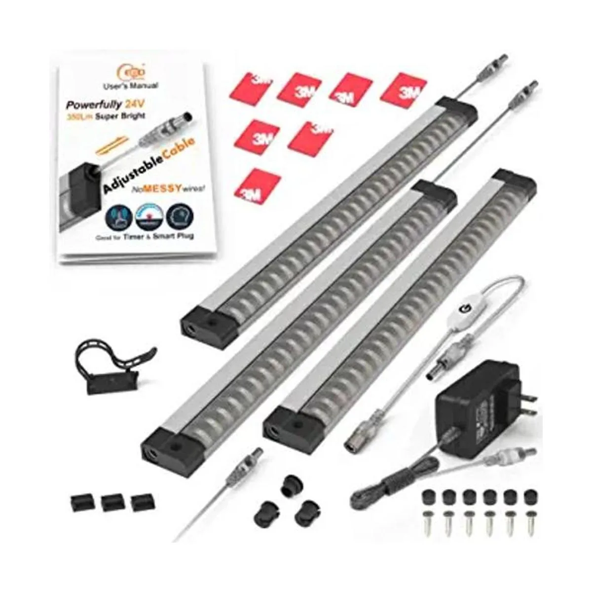 Barra de luz LED LED ajustable integrada para debajo del_1