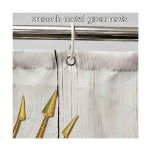 Divertida cortina de ducha de gato diseño de dinosaurio_5