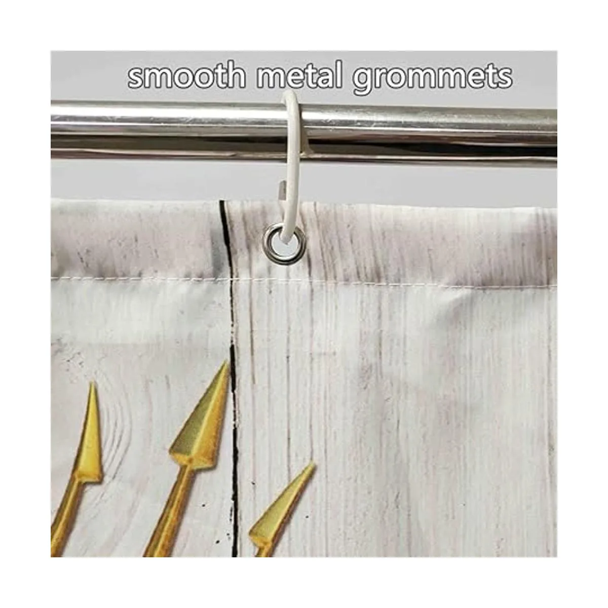 Divertida cortina de ducha de gato diseño de dinosaurio_5