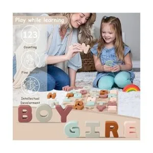 TOYHDAYO Rompecabezas del alfabeto de silicona para niños_3