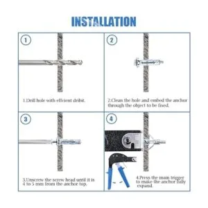 Glarks Herramienta de fijación de metal para anclaje de_5