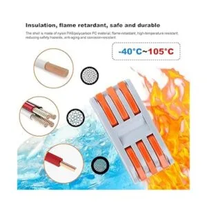 Zhushan 80 conectores de tuercas de alambre de palanca_4