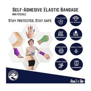 Envoltura autoadhesiva para vendajes para perros vendajes_4