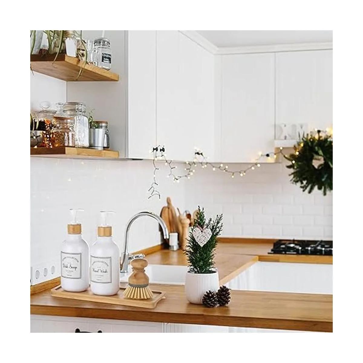 Juego de dispensador de jabón de cocina de 4 piezas_4