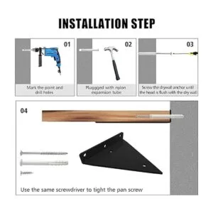 Soportes de estante Soportes triangulares de 5 pulgadas_5
