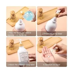 Juego de dispensador de jabón de cocina de 4 piezas_7