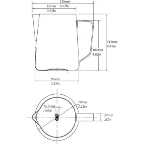 Rattleware Jarra espumadora de leche Latte Art de 20 onzas_6