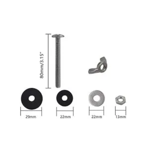 Kit de reparación de 4 pernos de tanque de inodoro a_4