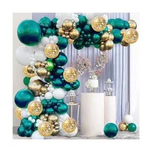 Decoraciones de fiesta de cumpleaños de color verde_7