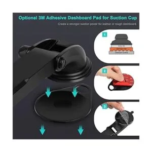 Car Dashboard Windshield Tablet Mount Holder 360_6