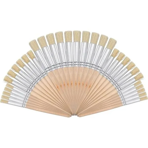 SOUJOY 30 pinceles para plantillas de madera pinceles de_1