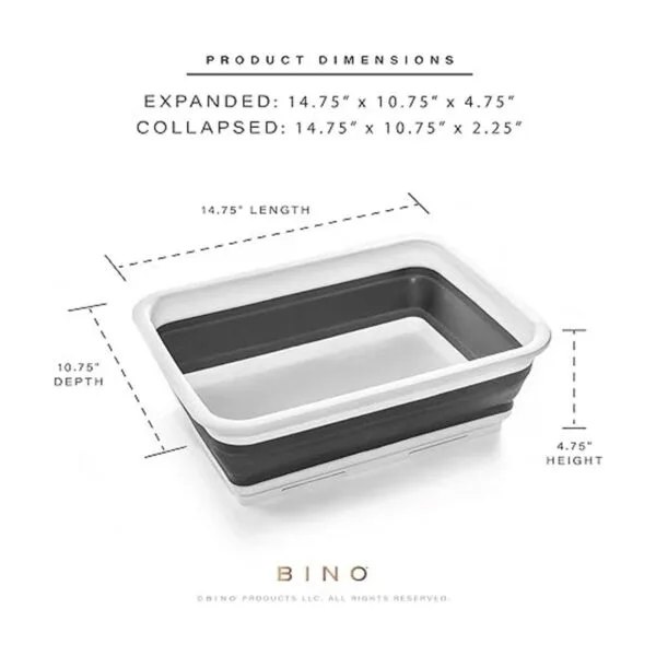 BINO Lavabo plegable Bandeja plegable portátil que_3