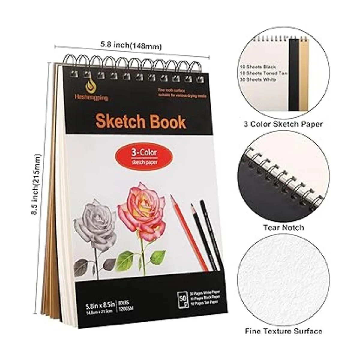 Kit de dibujo 78 lápices de grafito de acuarela de color_3