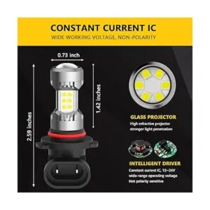 Phinlion Bombilla antiniebla LED de 3200 lúmenes H10 PY20D_4