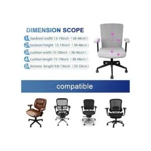 Juego de fundas protectoras universales para sillas de_3