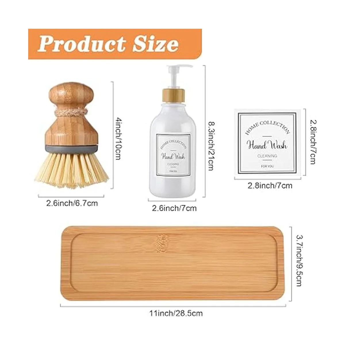 Juego de dispensador de jabón de cocina de 4 piezas_2