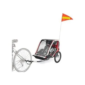 2 juegos de banderas de bicicleta con poste 6 pies de_3