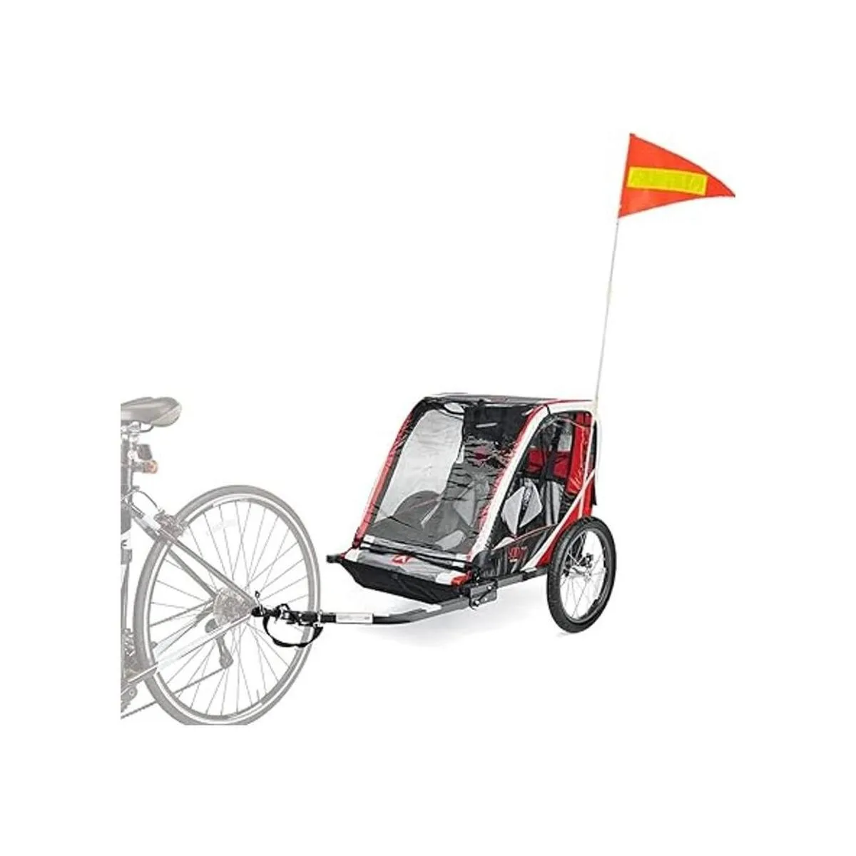 2 juegos de banderas de bicicleta con poste 6 pies de_3