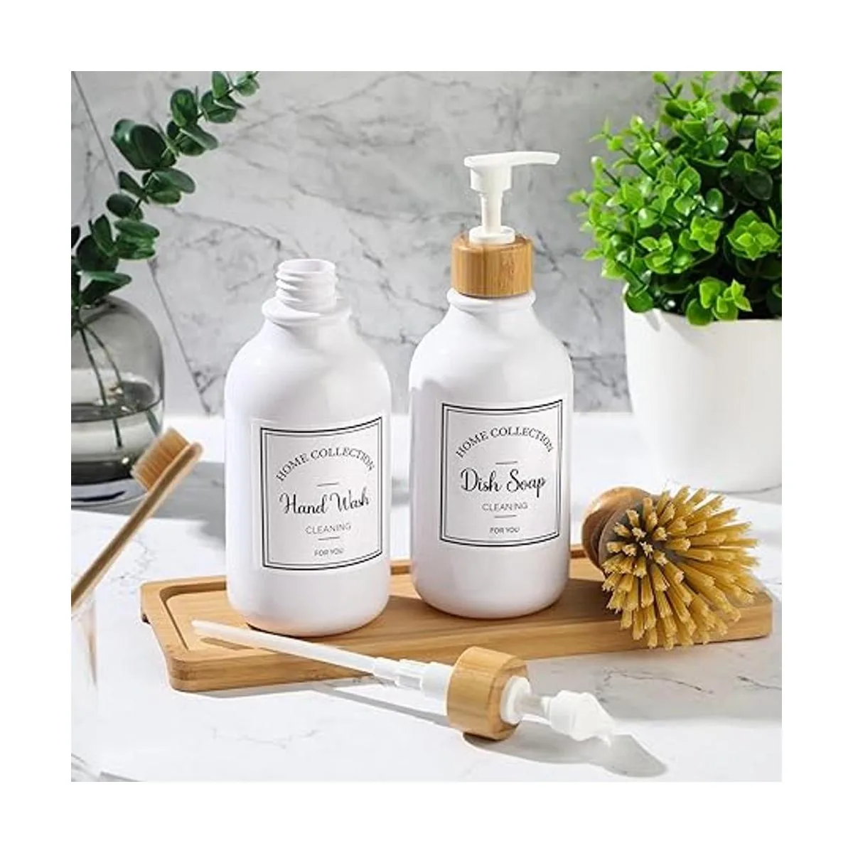 Juego de dispensador de jabón de cocina de 4 piezas_3