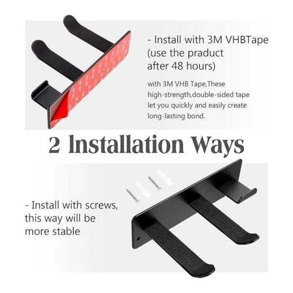 YOUGRIDDA Hair Dryer Holder Wall Mounted Rack Compatible_3
