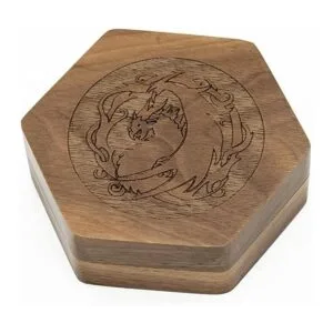 UDIXI Juego de dados DND de madera con tapa magnética para_3