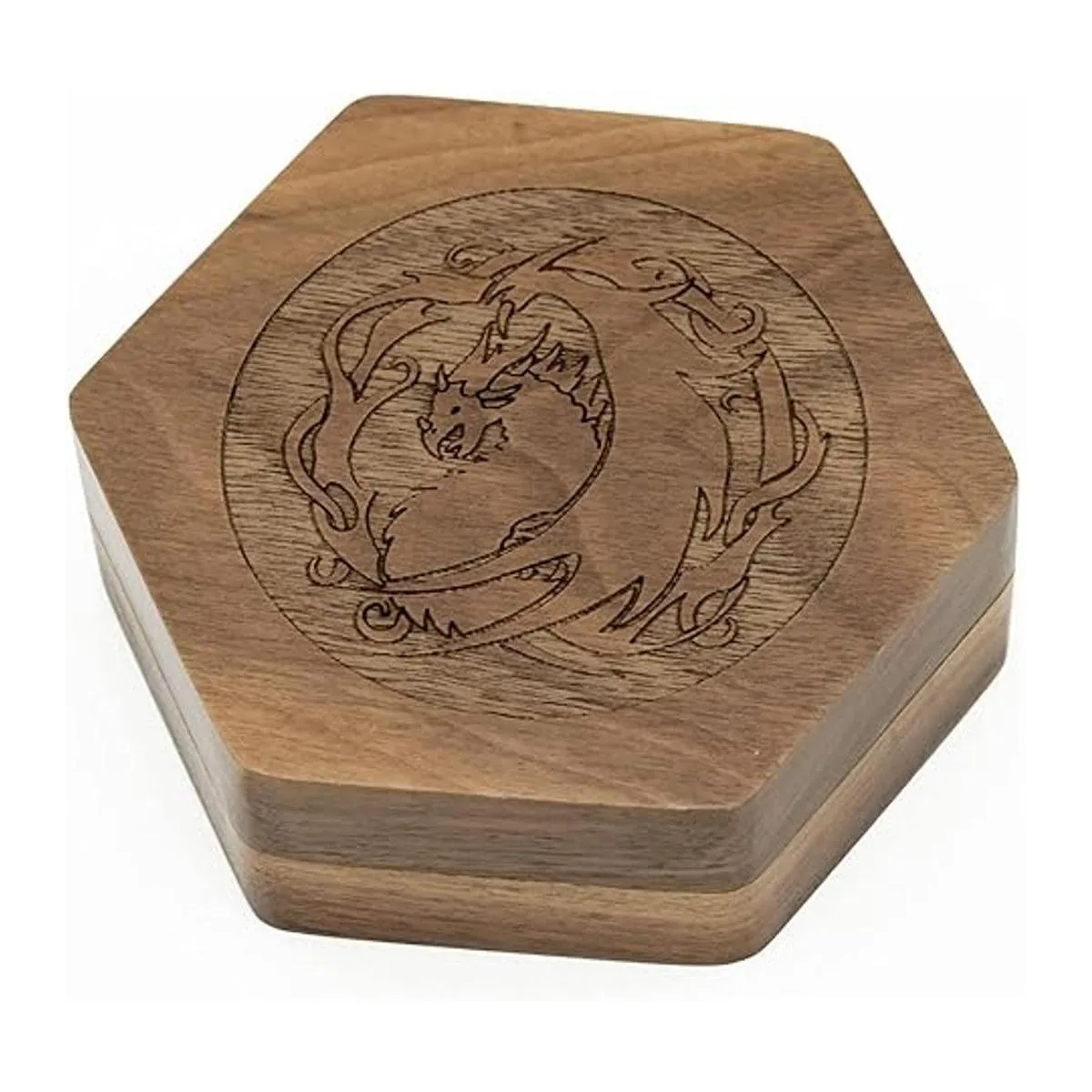 UDIXI Juego de dados DND de madera con tapa magnética para_3