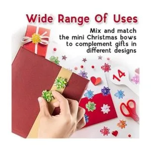 230 lazos brillantes de Navidad para envolver regalos_7