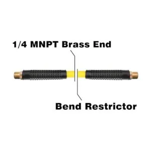 Hromee Manguera de aire híbrida de plomo de 38 pulgadas x_3