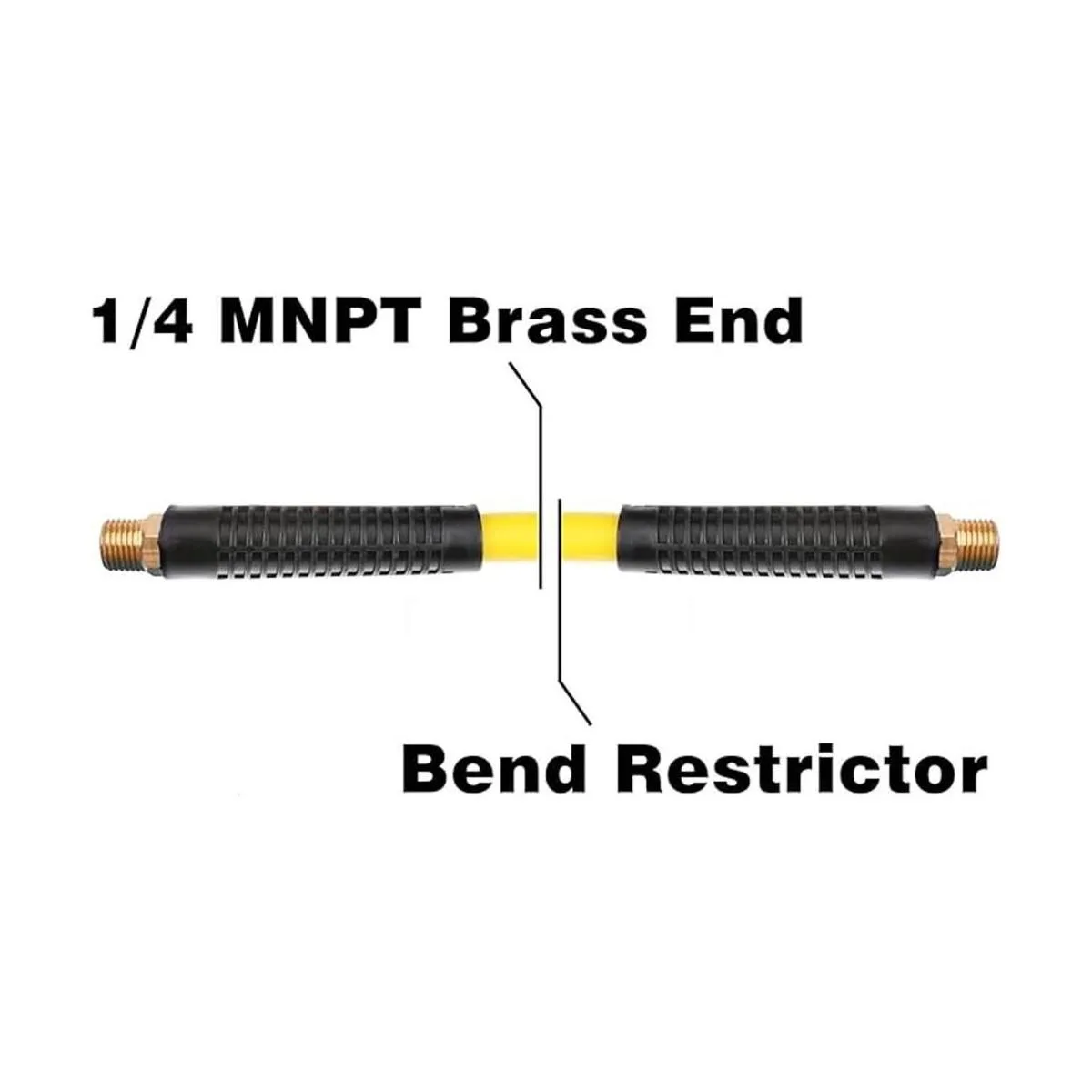 Hromee Manguera de aire híbrida de plomo de 38 pulgadas x_3