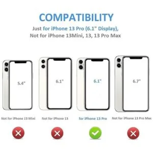 ONETOP Compatible con iPhone 13 Pro Funda tipo cartera con_2