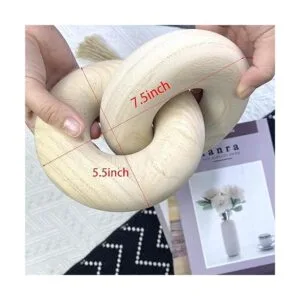 Decoración de eslabones de cadena de madera de 2_2