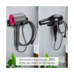 YOUGRIDDA Hair Dryer Holder Wall Mounted Rack Compatible_2